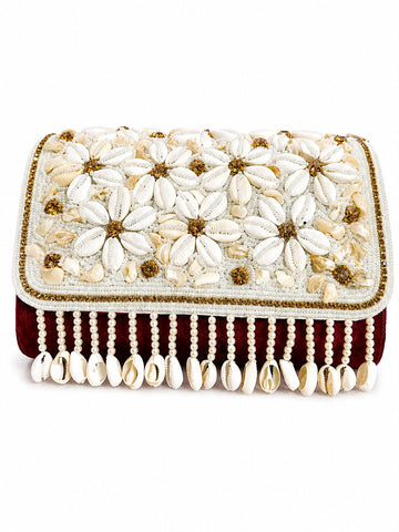 Beads Embroidered Handbag